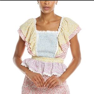 Stellah Womens  Ruffle Sleeve Top never worn